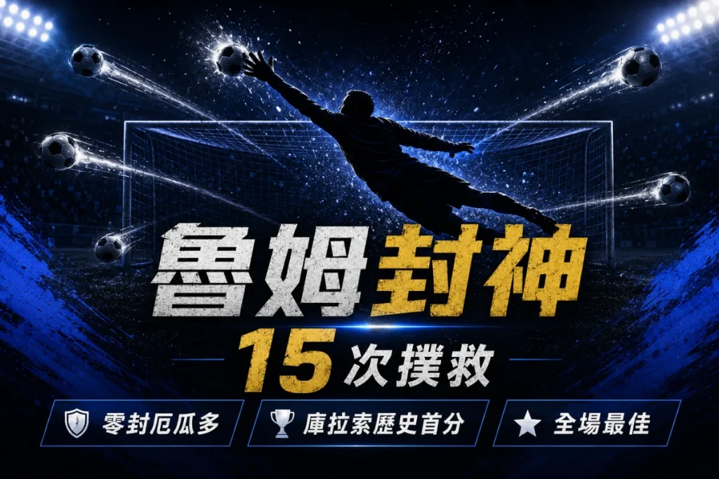 庫拉索門將魯姆完成 15 次撲救，幫助球隊 0 比 0 戰平厄瓜多。